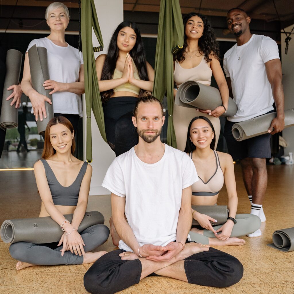 Yoga für Anfänger in der Gruppe